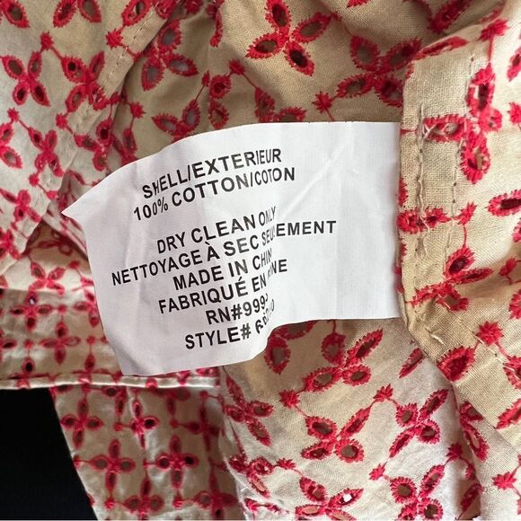 Shoshanna Floral Canyon Midi Dress with Embroidery and Eyelet Details NWT XS - Picture 8 of 9